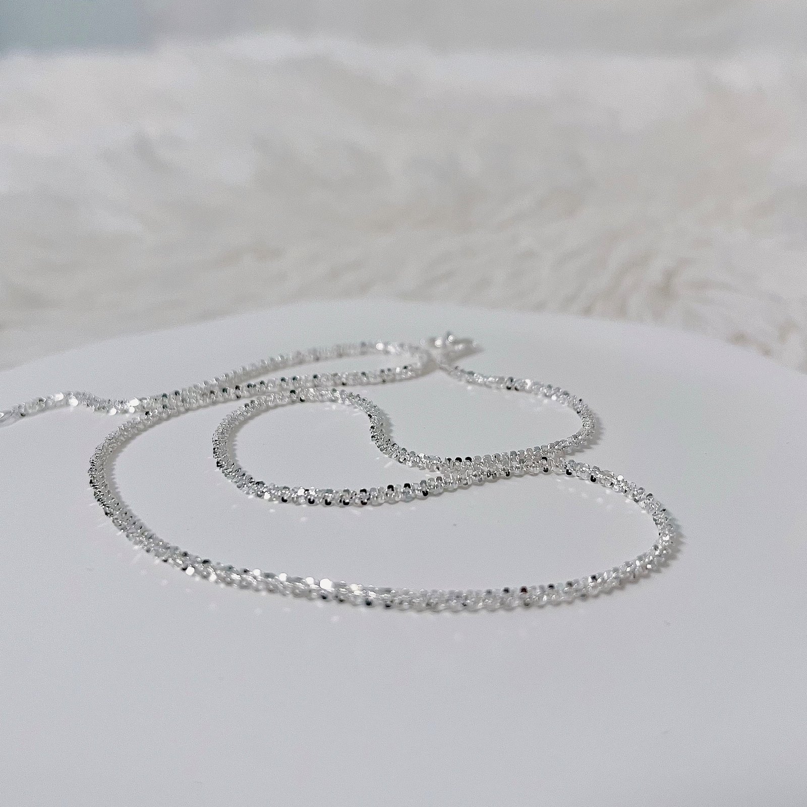 Classic Silver Sparkling Necklace – Cheline